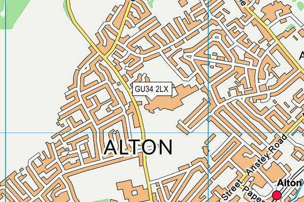 Hsdc Alton map (GU34 2LX) - OS VectorMap District (Ordnance Survey)