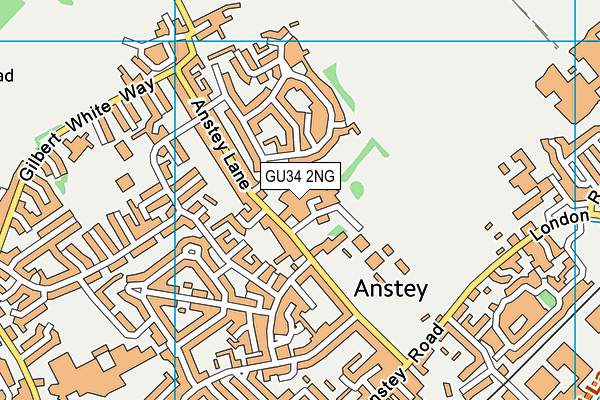 GU34 2NG map - OS VectorMap District (Ordnance Survey)