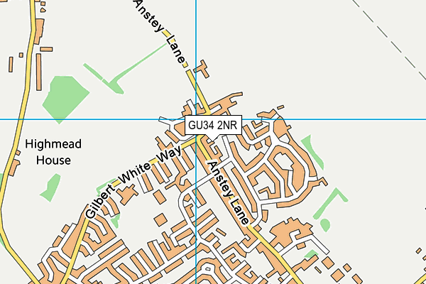 GU34 2NR map - OS VectorMap District (Ordnance Survey)