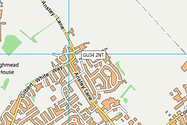 GU34 2NT map - OS VectorMap District (Ordnance Survey)