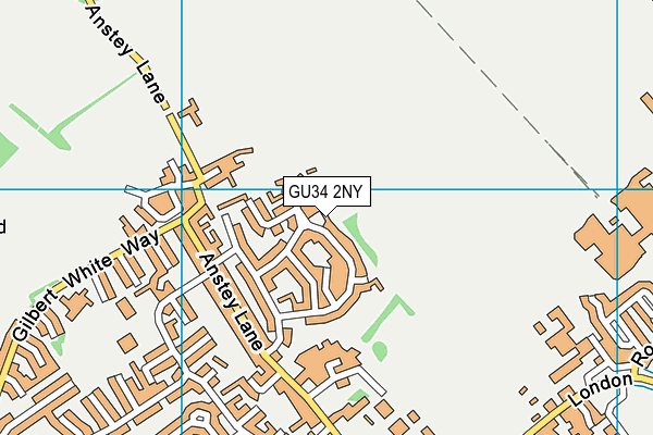 GU34 2NY map - OS VectorMap District (Ordnance Survey)