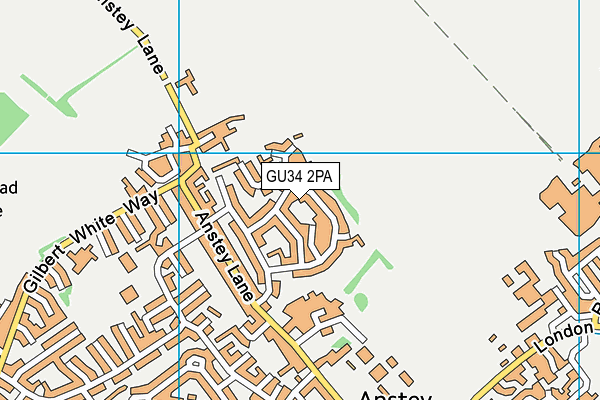 GU34 2PA map - OS VectorMap District (Ordnance Survey)