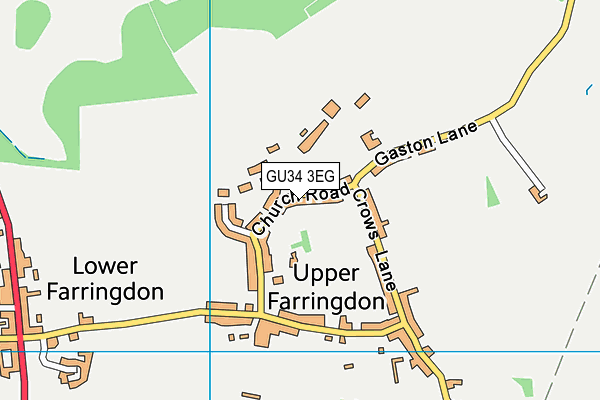 GU34 3EG map - OS VectorMap District (Ordnance Survey)