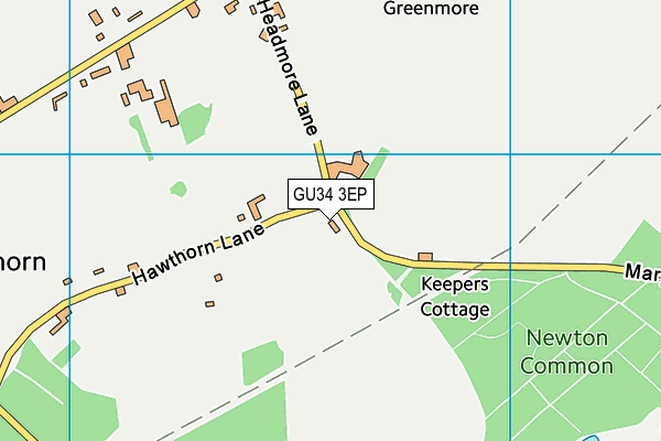 GU34 3EP map - OS VectorMap District (Ordnance Survey)