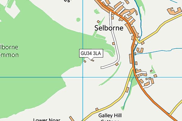 GU34 3LA map - OS VectorMap District (Ordnance Survey)