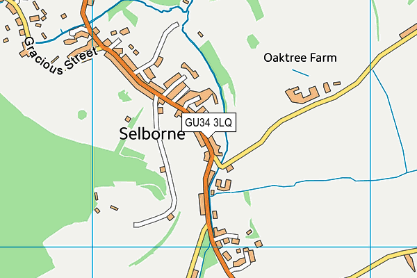 GU34 3LQ map - OS VectorMap District (Ordnance Survey)