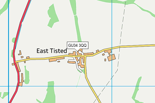 GU34 3QQ map - OS VectorMap District (Ordnance Survey)
