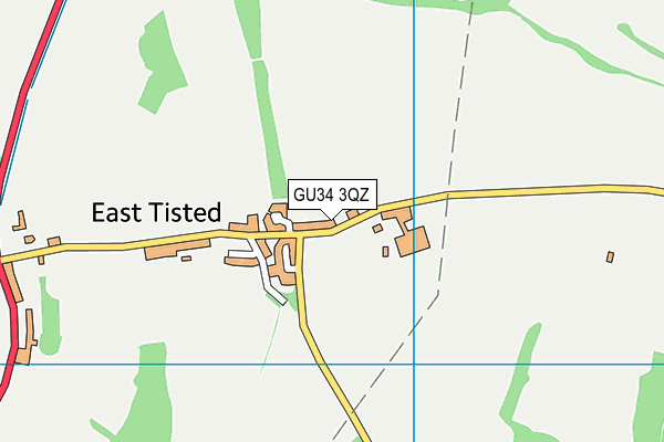 GU34 3QZ map - OS VectorMap District (Ordnance Survey)