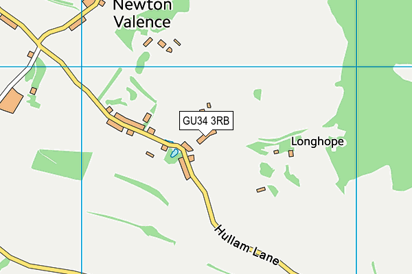 GU34 3RB map - OS VectorMap District (Ordnance Survey)