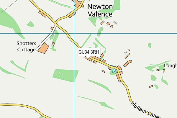 GU34 3RH map - OS VectorMap District (Ordnance Survey)