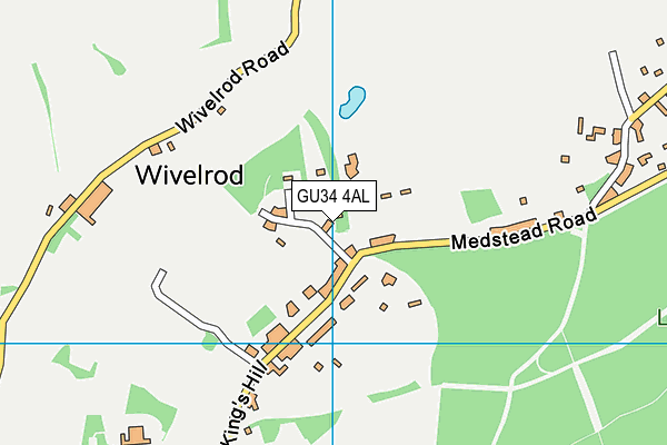 GU34 4AL map - OS VectorMap District (Ordnance Survey)