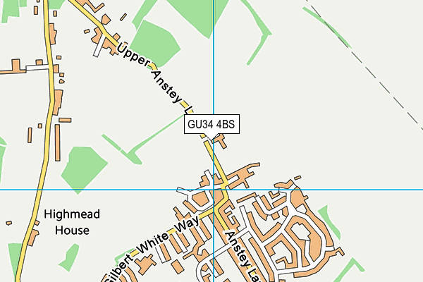 GU34 4BS map - OS VectorMap District (Ordnance Survey)