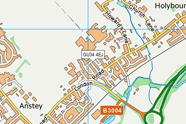 GU34 4EJ map - OS VectorMap District (Ordnance Survey)