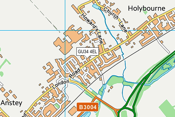 Andrews' Endowed Church of England Primary School map (GU34 4EL) - OS VectorMap District (Ordnance Survey)