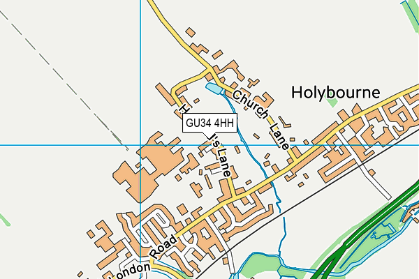 GU34 4HH map - OS VectorMap District (Ordnance Survey)