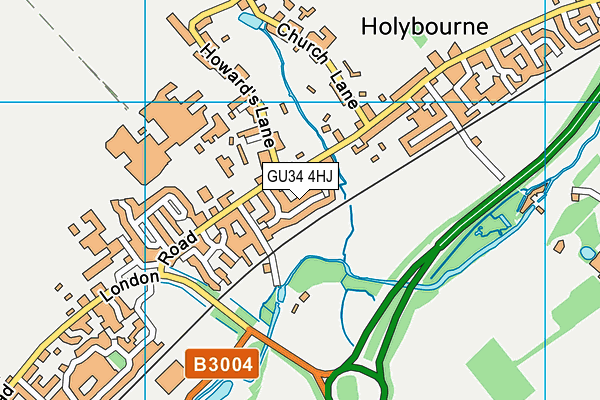 GU34 4HJ map - OS VectorMap District (Ordnance Survey)