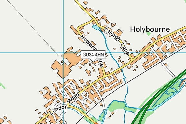 GU34 4HN map - OS VectorMap District (Ordnance Survey)
