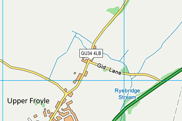 GU34 4LB map - OS VectorMap District (Ordnance Survey)