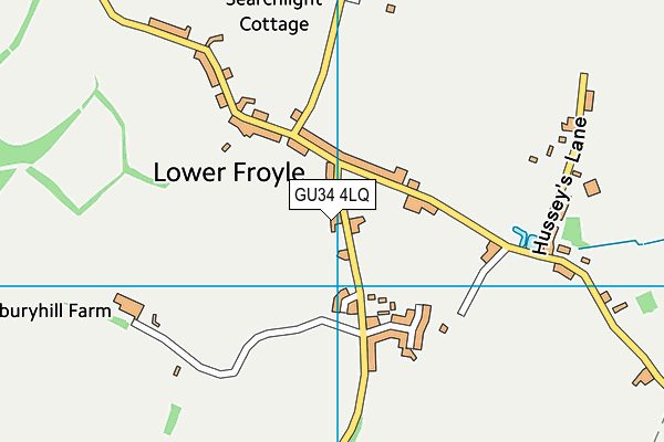 GU34 4LQ map - OS VectorMap District (Ordnance Survey)