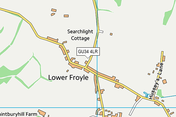 GU34 4LR map - OS VectorMap District (Ordnance Survey)