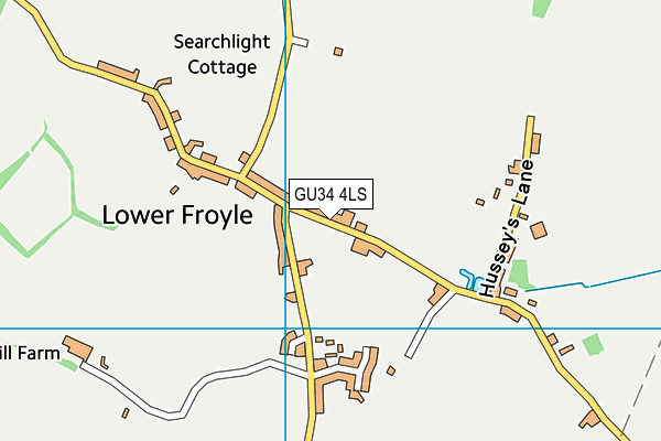 GU34 4LS map - OS VectorMap District (Ordnance Survey)