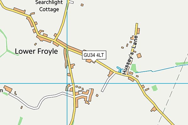 GU34 4LT map - OS VectorMap District (Ordnance Survey)