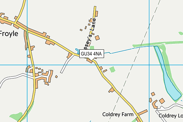 GU34 4NA map - OS VectorMap District (Ordnance Survey)