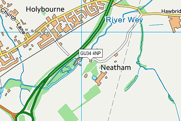 GU34 4NP map - OS VectorMap District (Ordnance Survey)