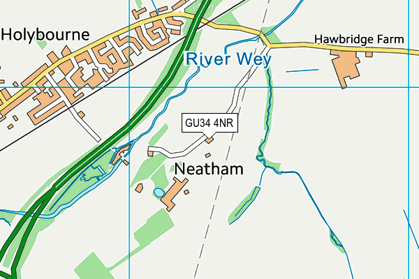 GU34 4NR map - OS VectorMap District (Ordnance Survey)