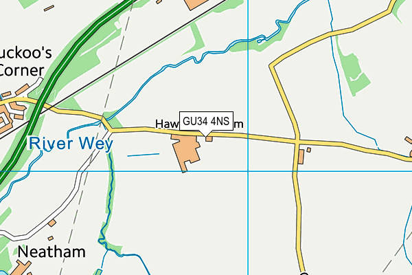 GU34 4NS map - OS VectorMap District (Ordnance Survey)