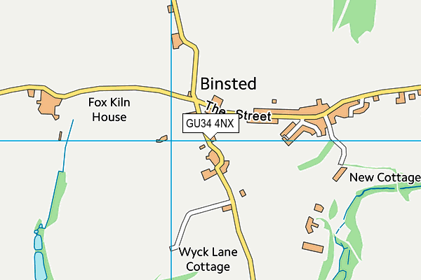 Binsted Church of England Primary School map (GU34 4NX) - OS VectorMap District (Ordnance Survey)
