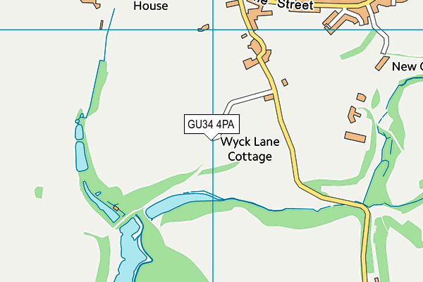 GU34 4PA map - OS VectorMap District (Ordnance Survey)