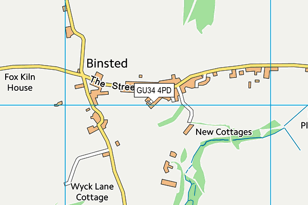 GU34 4PD map - OS VectorMap District (Ordnance Survey)