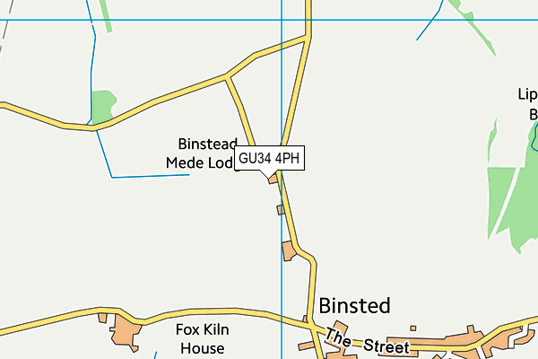 GU34 4PH map - OS VectorMap District (Ordnance Survey)
