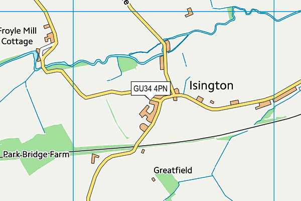 GU34 4PN map - OS VectorMap District (Ordnance Survey)