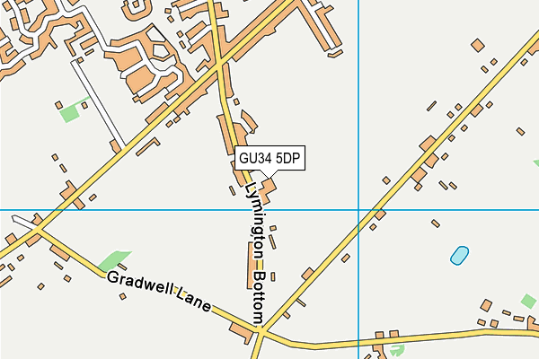 GU34 5DP map - OS VectorMap District (Ordnance Survey)