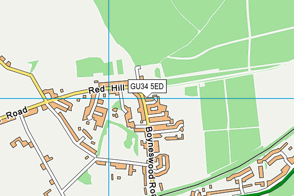Chawton Park Woods map (GU34 5ED) - OS VectorMap District (Ordnance Survey)