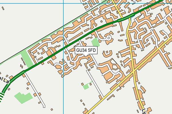GU34 5FD map - OS VectorMap District (Ordnance Survey)