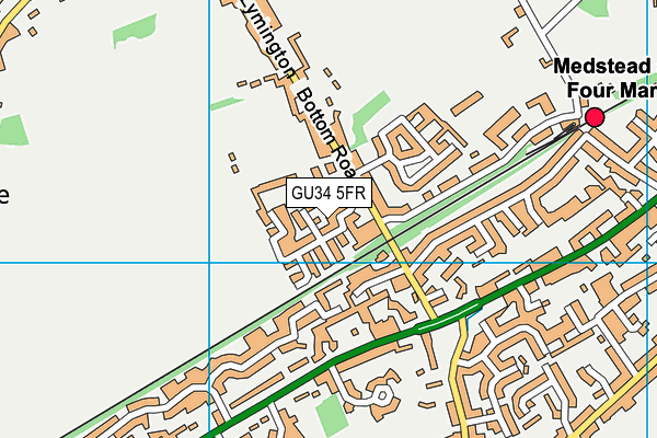 GU34 5FR map - OS VectorMap District (Ordnance Survey)