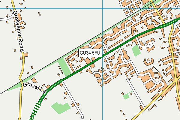 GU34 5FU map - OS VectorMap District (Ordnance Survey)