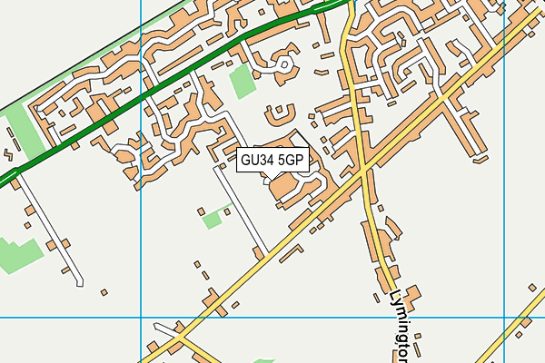 GU34 5GP map - OS VectorMap District (Ordnance Survey)