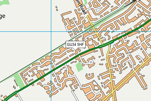 GU34 5HF map - OS VectorMap District (Ordnance Survey)