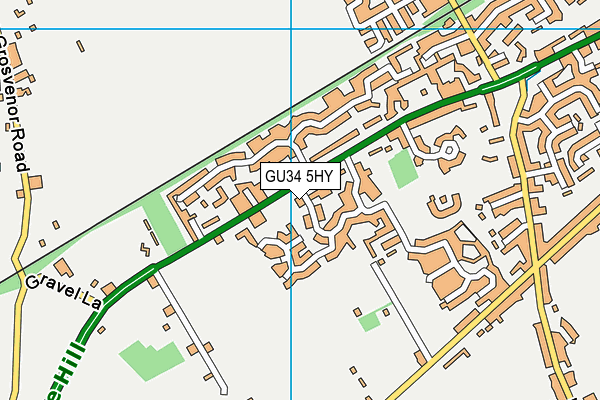 GU34 5HY map - OS VectorMap District (Ordnance Survey)