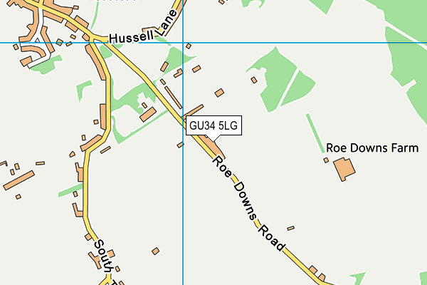 Medstead Village Hall map (GU34 5LG) - OS VectorMap District (Ordnance Survey)