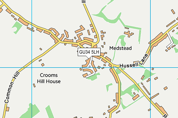 GU34 5LH map - OS VectorMap District (Ordnance Survey)