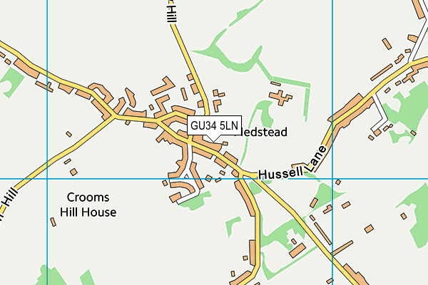 GU34 5LN map - OS VectorMap District (Ordnance Survey)