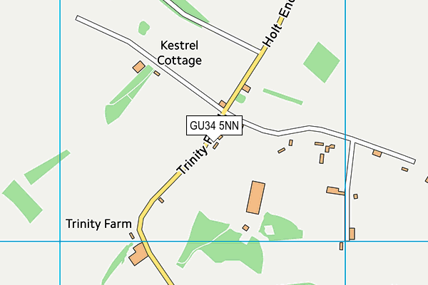 GU34 5NN map - OS VectorMap District (Ordnance Survey)