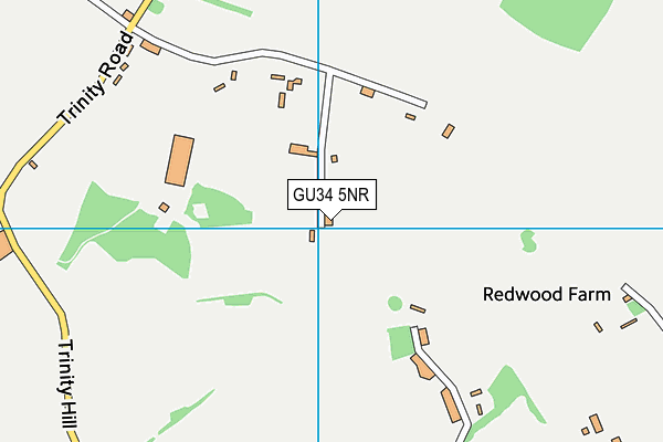 GU34 5NR map - OS VectorMap District (Ordnance Survey)