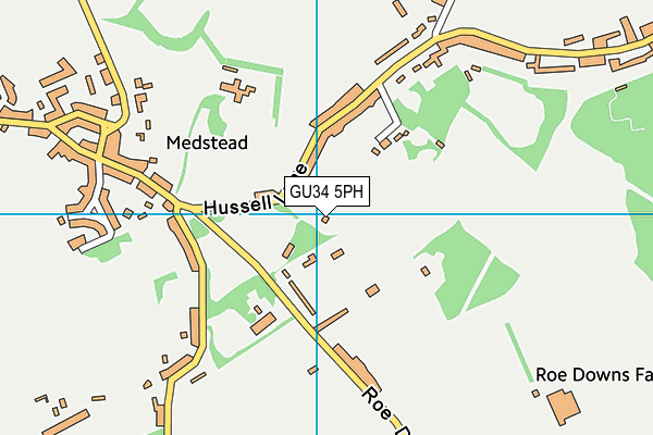 GU34 5PH map - OS VectorMap District (Ordnance Survey)