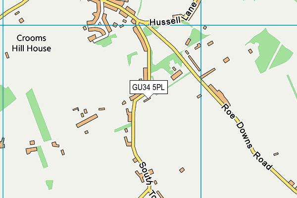 GU34 5PL map - OS VectorMap District (Ordnance Survey)